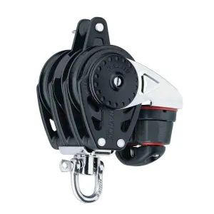 Harken 57mm Triple Ratchamatic Block with Swivel, Becket and Cam Cleat - 2630