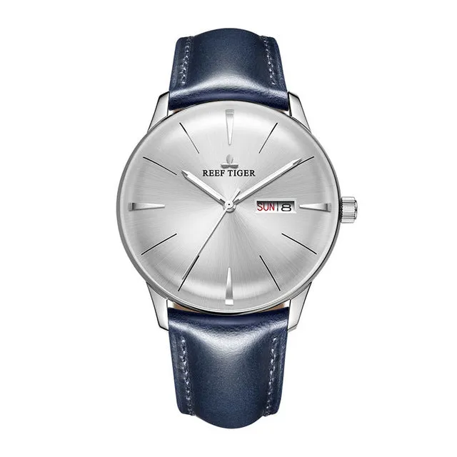Heritor Luxury Dress Watch Genuine Leather Strap