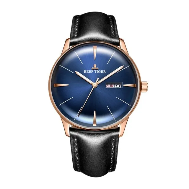 Heritor Luxury Dress Watch Genuine Leather Strap