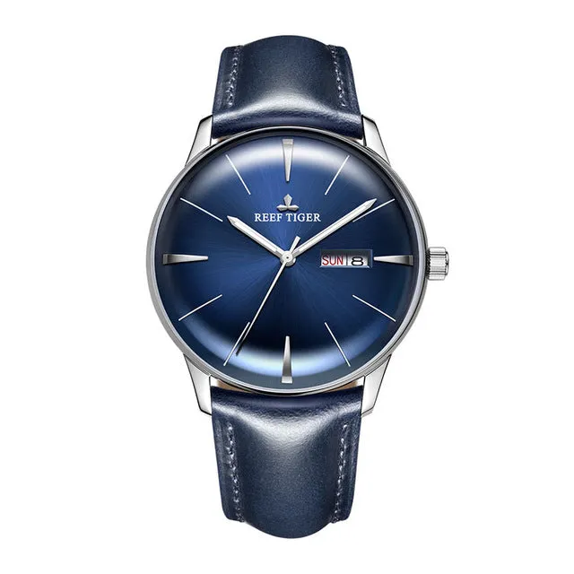 Heritor Luxury Dress Watch Genuine Leather Strap