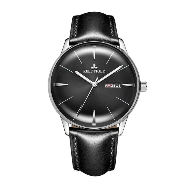 Heritor Luxury Dress Watch Genuine Leather Strap