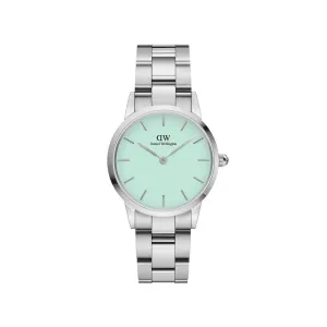 Iconic Link Mint 28mm - Silver & Pastel Green Watch