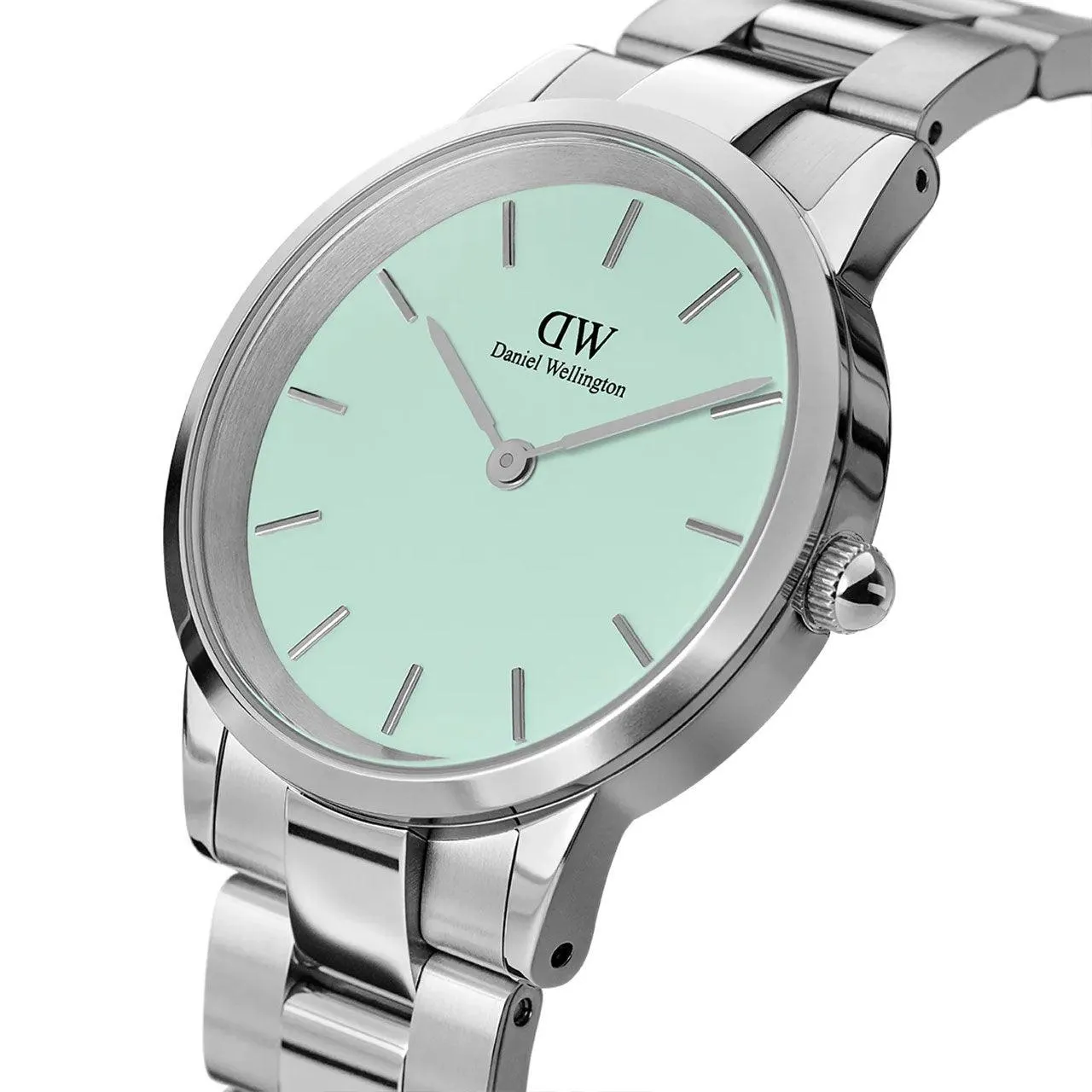 Iconic Link Mint 28mm - Silver & Pastel Green Watch