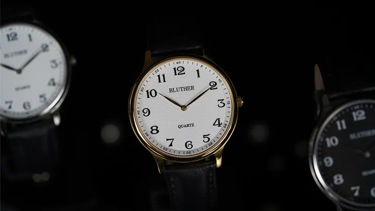 Infinity Watch V3 - Gold Case White Dial / PEN Version (Gimmick and Online Instructions) by Bluether Magic