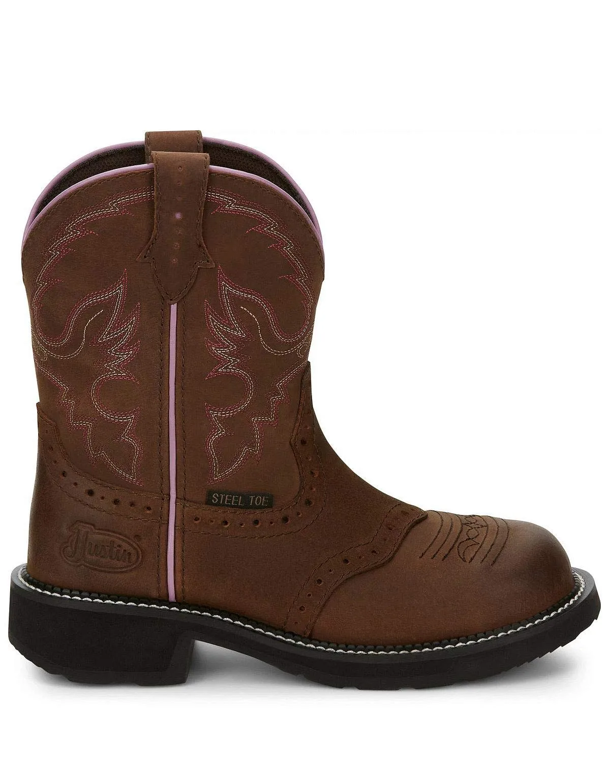 Justin Original Work Boots Western Boot,10,B,Brown,Steel,PR