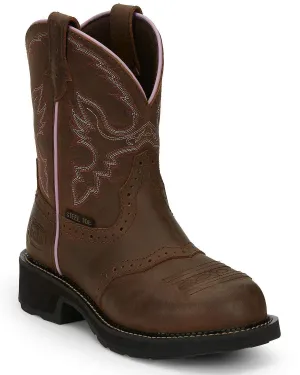 Justin Original Work Boots Western Boot,10,B,Brown,Steel,PR