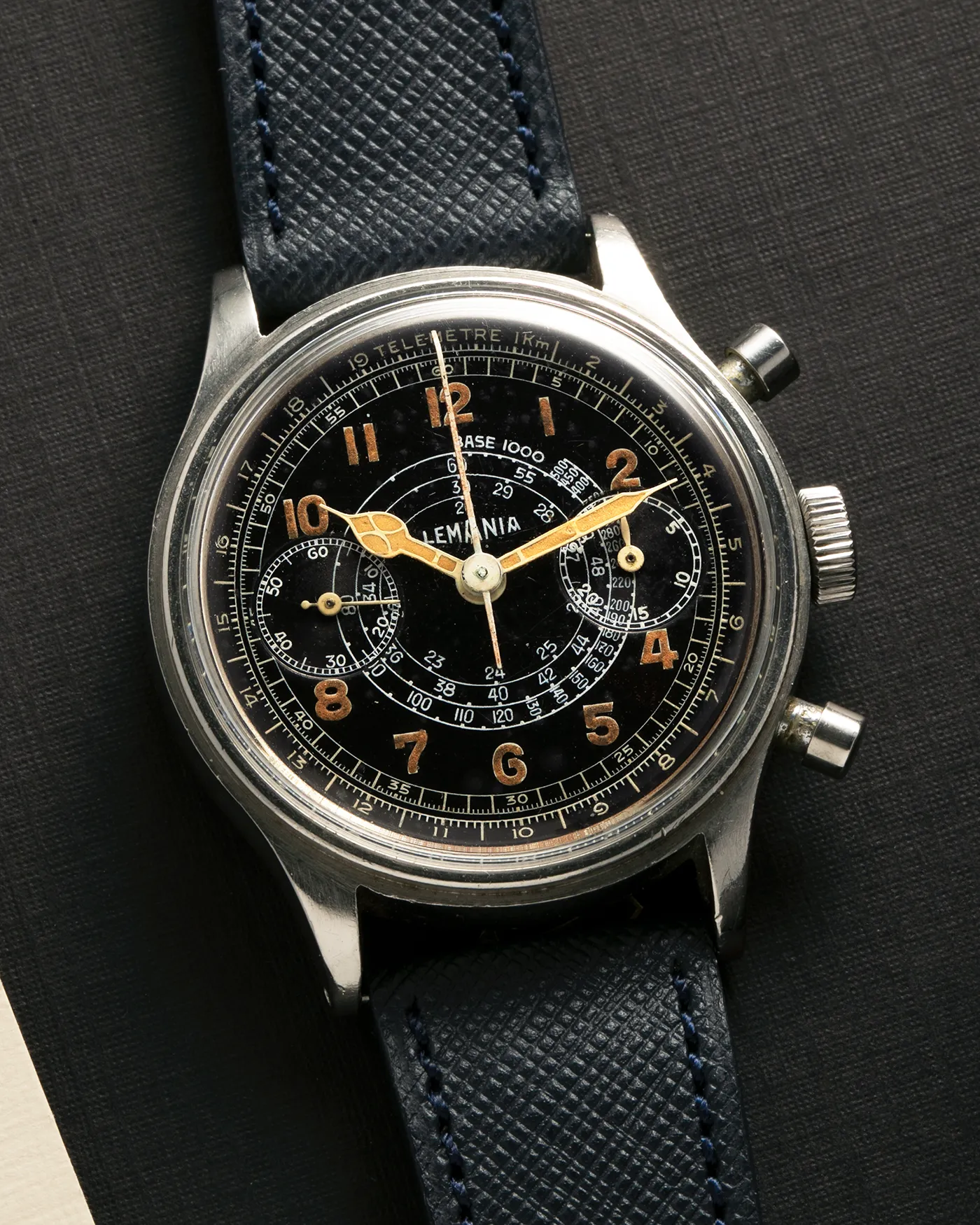 Lemania 15TL Snail Dial Chronograph