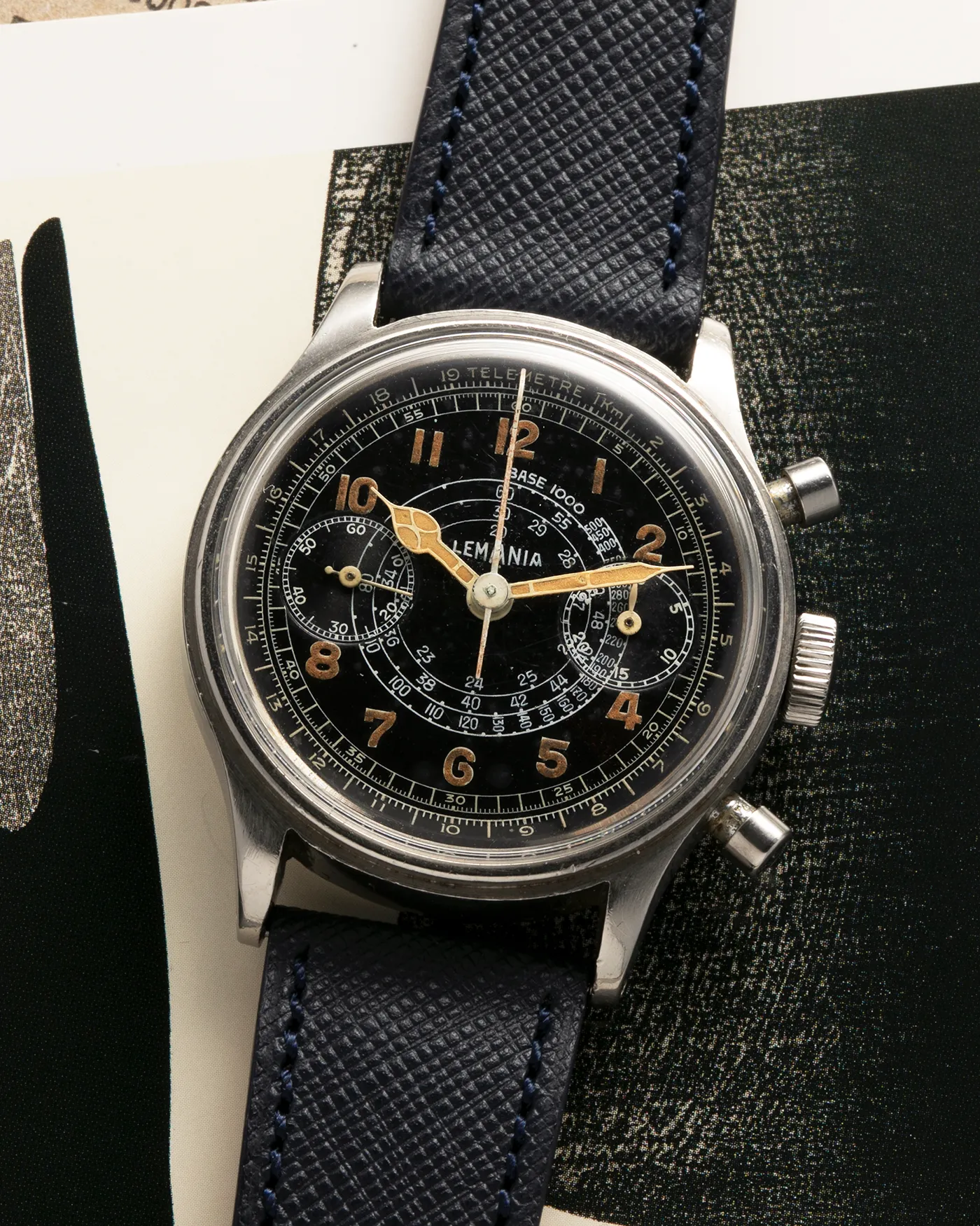 Lemania 15TL Snail Dial Chronograph
