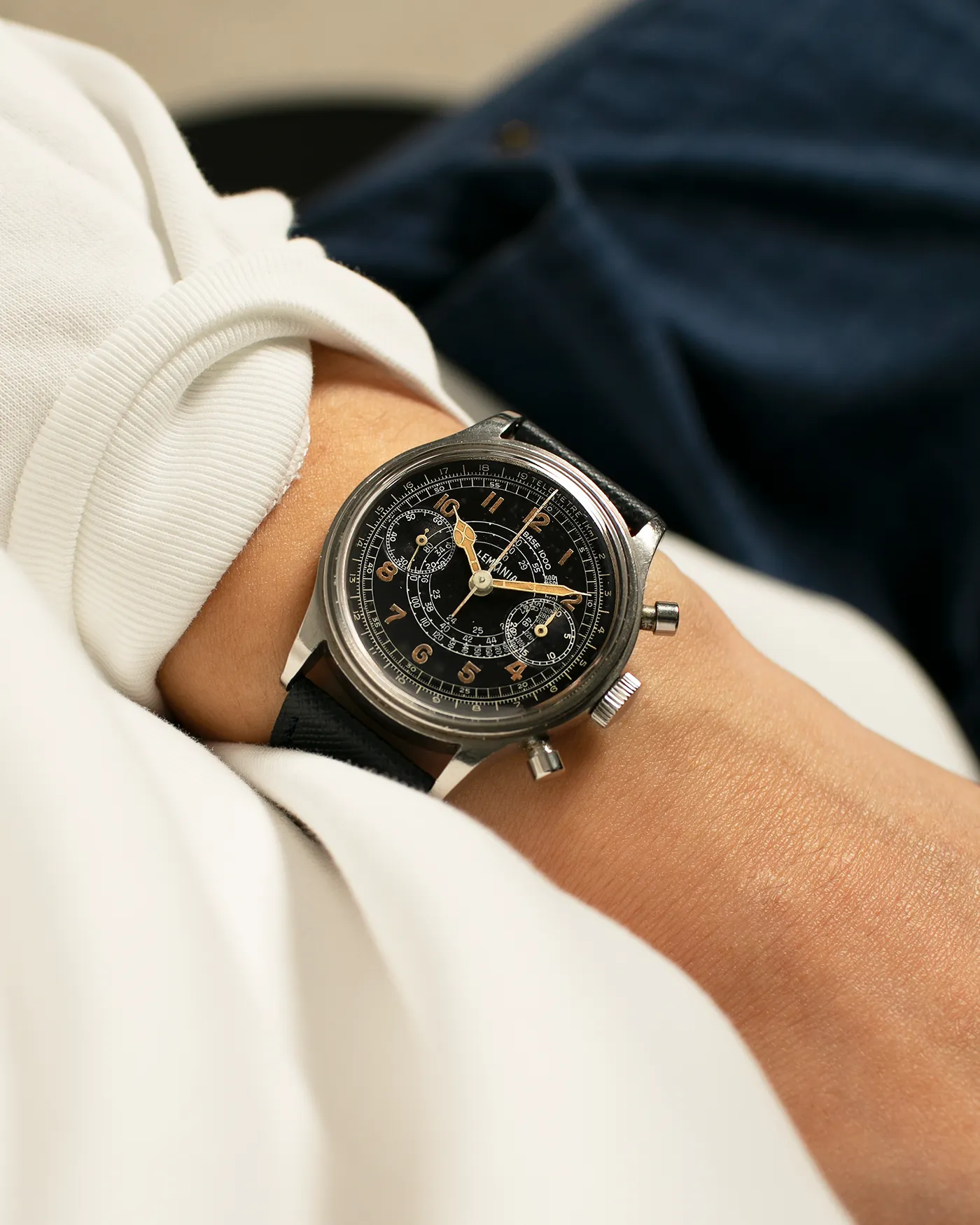 Lemania 15TL Snail Dial Chronograph
