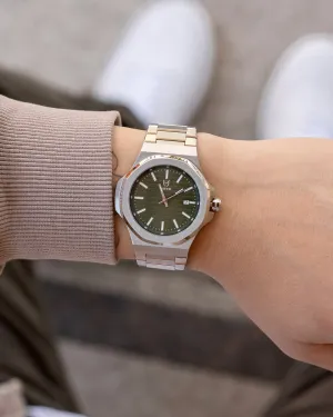 Meister Day Trip Watch Silver/Green