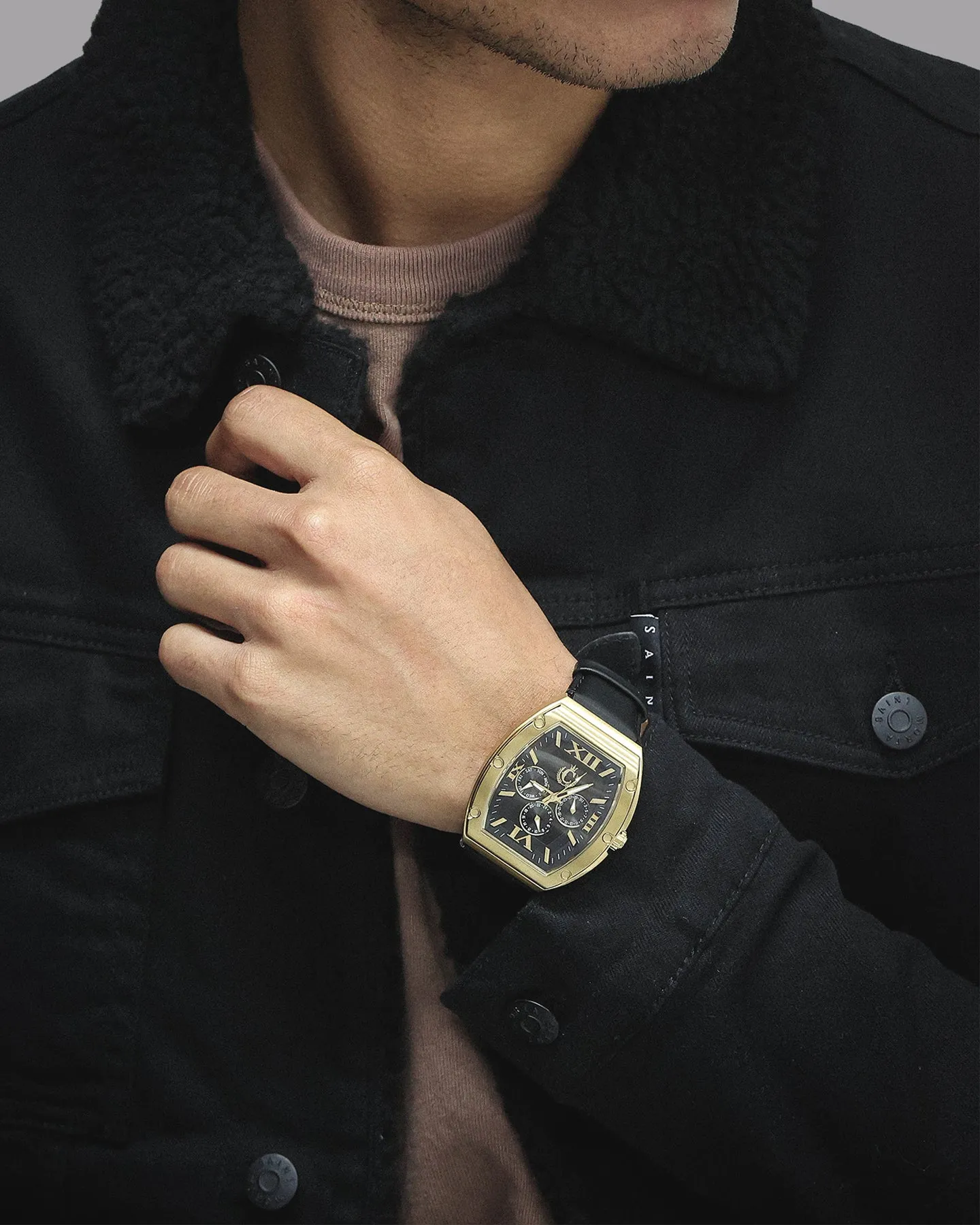 Meister Men's Meister x Culture Kings Major Watch Gold/Black