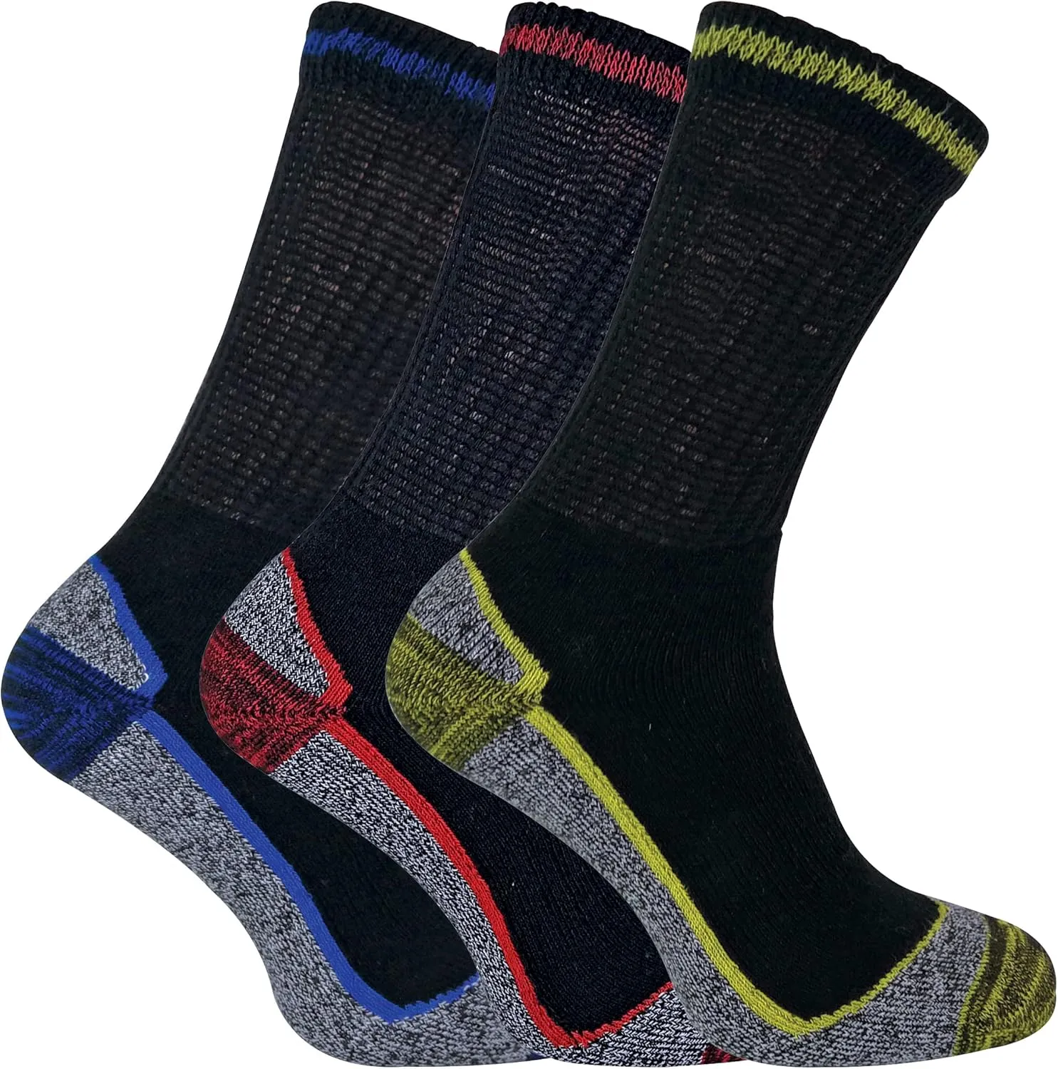 Mens Anti Sweat Moisture Wicking Summer Bambou Work Socks for Steel Toe Boots