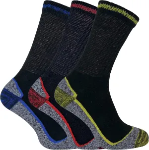 Mens Anti Sweat Moisture Wicking Summer Bambou Work Socks for Steel Toe Boots