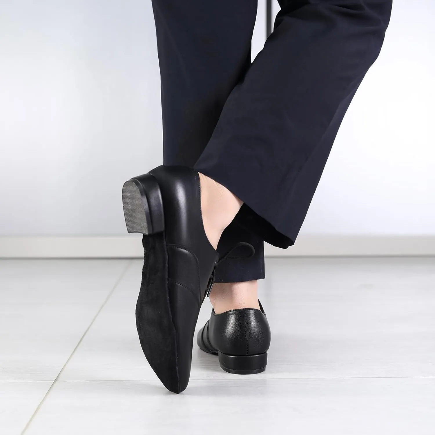 Men's Ballroom Dance Shoes Lace-up Low Heel Latin Salsa Tango Modern Character Practice