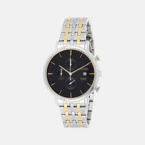 Men's Black Stainless Steel Chronograph Watch AN3614-54E