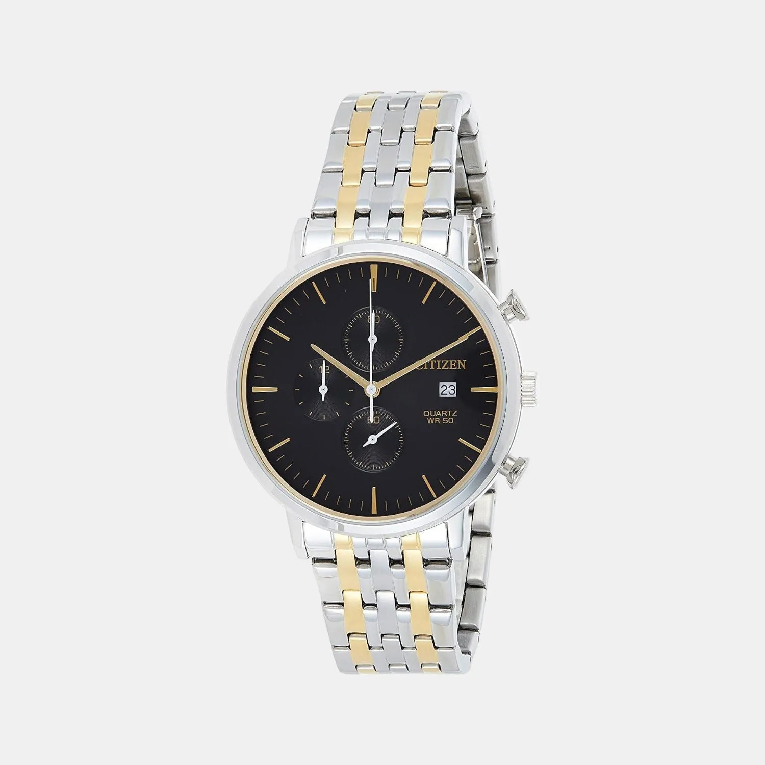 Men's Black Stainless Steel Chronograph Watch AN3614-54E