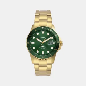 Men's Blue Dive Green Dial Analog Stainless Steel Watch FS6030