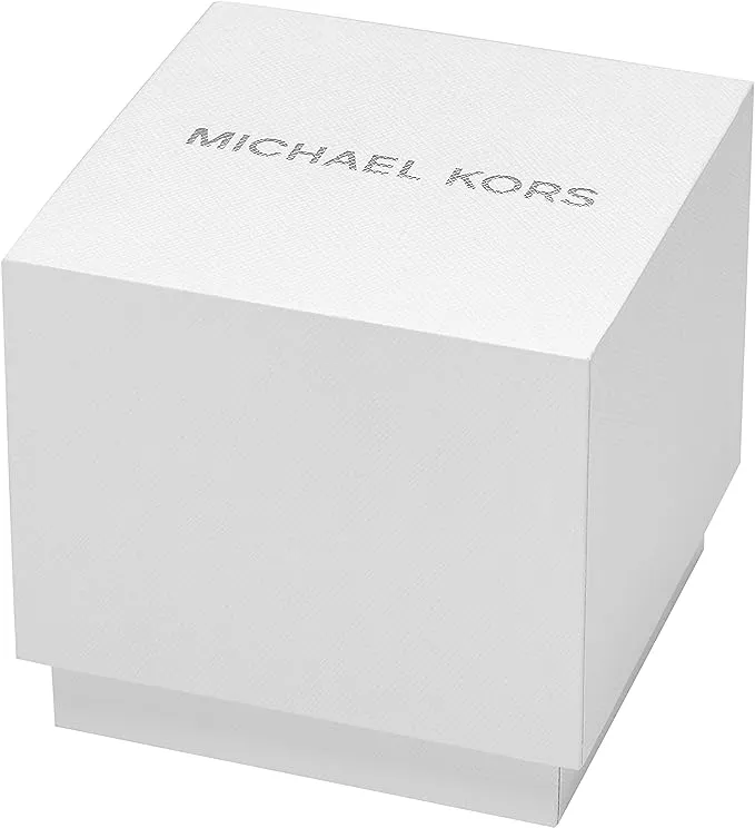 Michael Kors Oversized Emery Pavé Silver-Tone wristwatch, silver