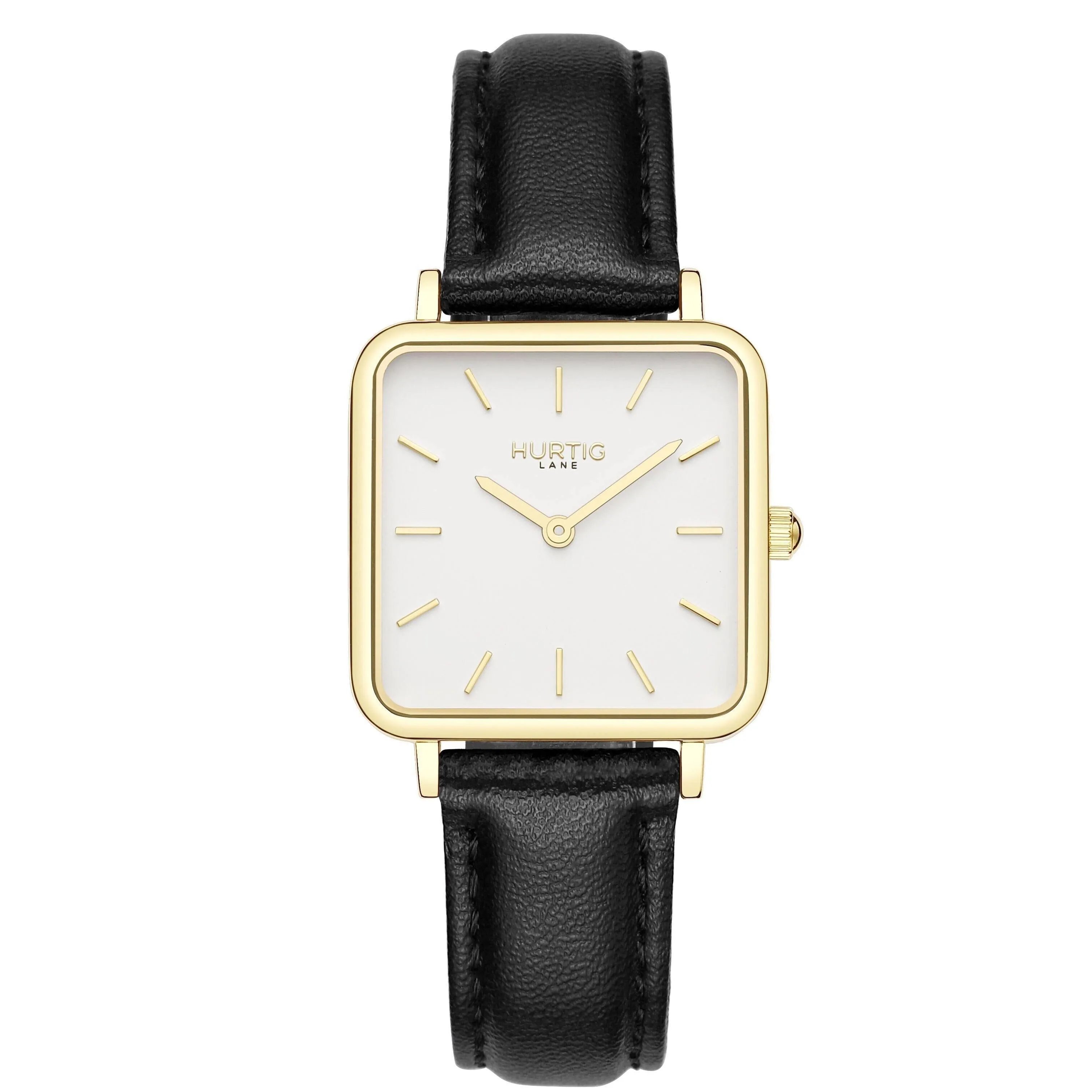 Neliö Square CACTUS Leather Watch Gold, White & Green