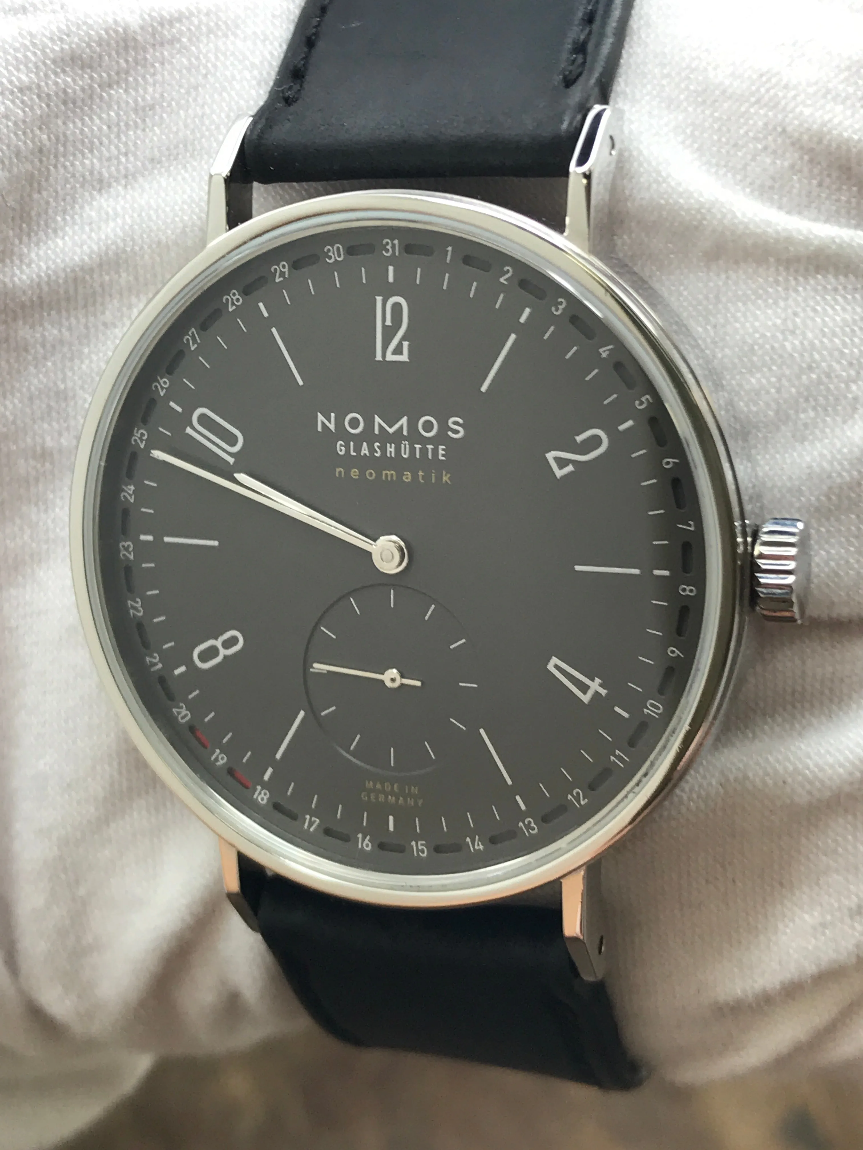 Nomos Tangente Neomatik 181 Ruthenium Grey Dial Automatic Men's Watch