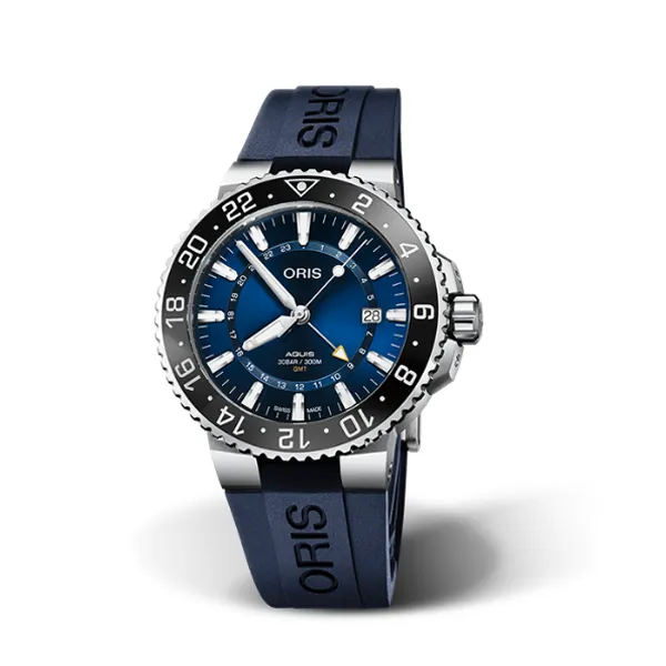 Oris Aquis GMT Date - Blue Dial & Blue Strap