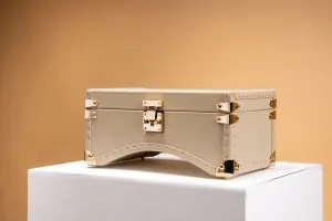 Petra Oval Watch Case - Togo Light Cream