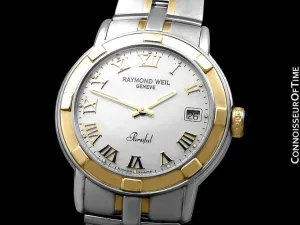 Raymond Weil Parsifal Mens Two-Tone with Mother Of Pearl Dial Watch - Stainless Steel & Solid 18K Gold - Collector New