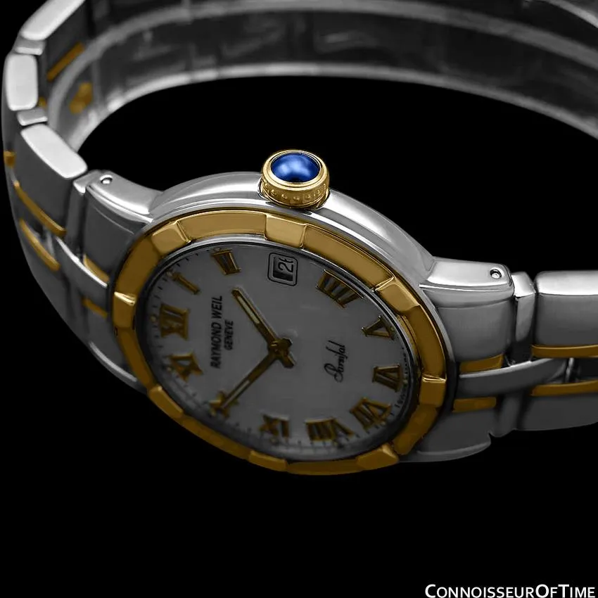 Raymond Weil Parsifal Mens Two-Tone with Mother Of Pearl Dial Watch - Stainless Steel & Solid 18K Gold - Collector New