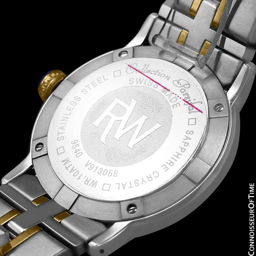 Raymond Weil Parsifal Mens Two-Tone with Mother Of Pearl Dial Watch - Stainless Steel & Solid 18K Gold - Collector New