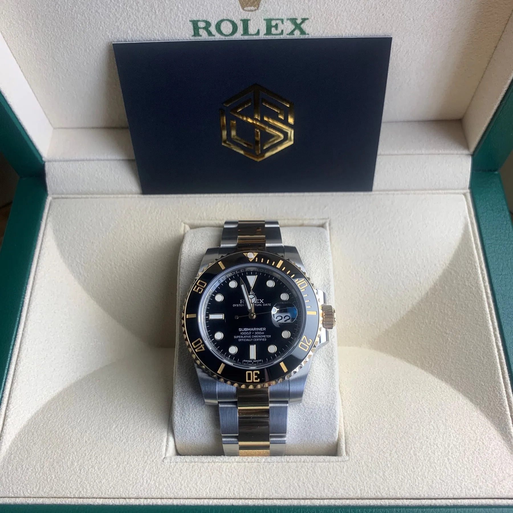 Rolex Submariner Date 116613LN Bi-Metal Brand New 2020 Full Set Watch