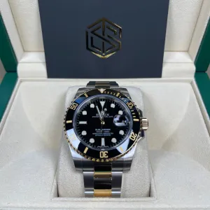 Rolex Submariner Date 116613LN Bi-Metal Excellent Condition 2017 Full Set Watch