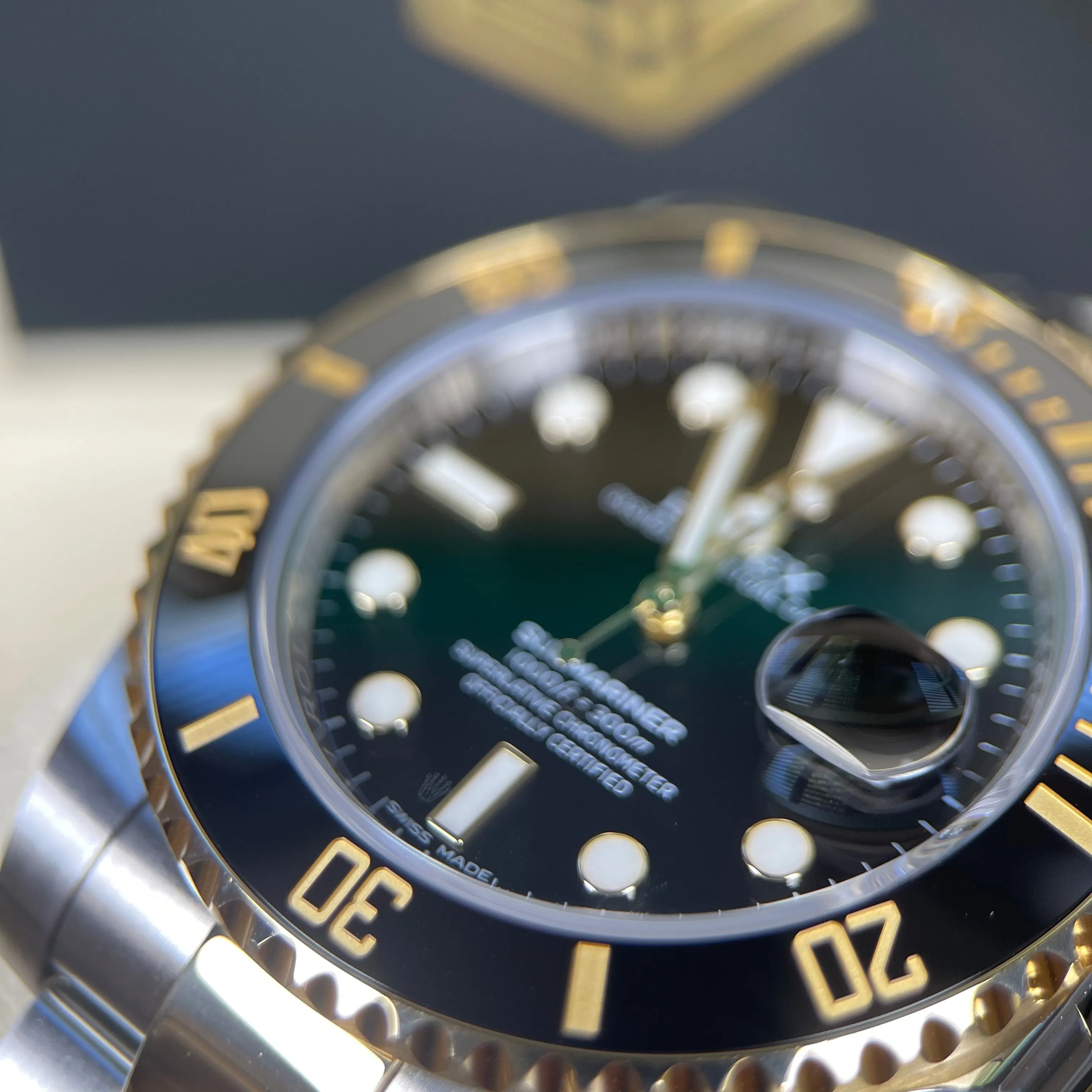 Rolex Submariner Date 116613LN Bi-Metal Excellent Condition 2017 Full Set Watch
