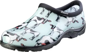 Sloggers Women's Waterproof Rain and Garden Shoe with Comfort Insole, Cow-abella Mint, Size 6, Style 5117CWM06