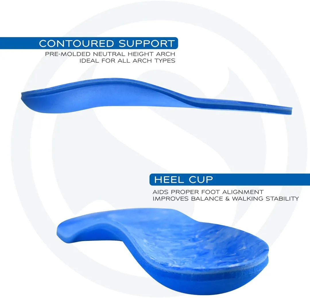 SoleAid Sport XTII, 3-Layer Athletic Insoles - Light Weight, Soft, High Rebound, Shock Absorbing, Anti-Friction, Accommodative Foot Support (Men - / Women 5-6)