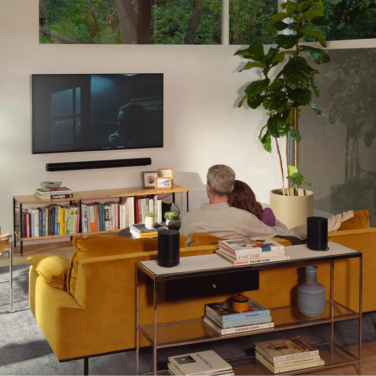 Sonos Era 100 Voice-Controlled Wireless Smart Speaker with Bluetooth, Trueplay Acoustic Tuning Technology, & Alexa Built-In (Black)