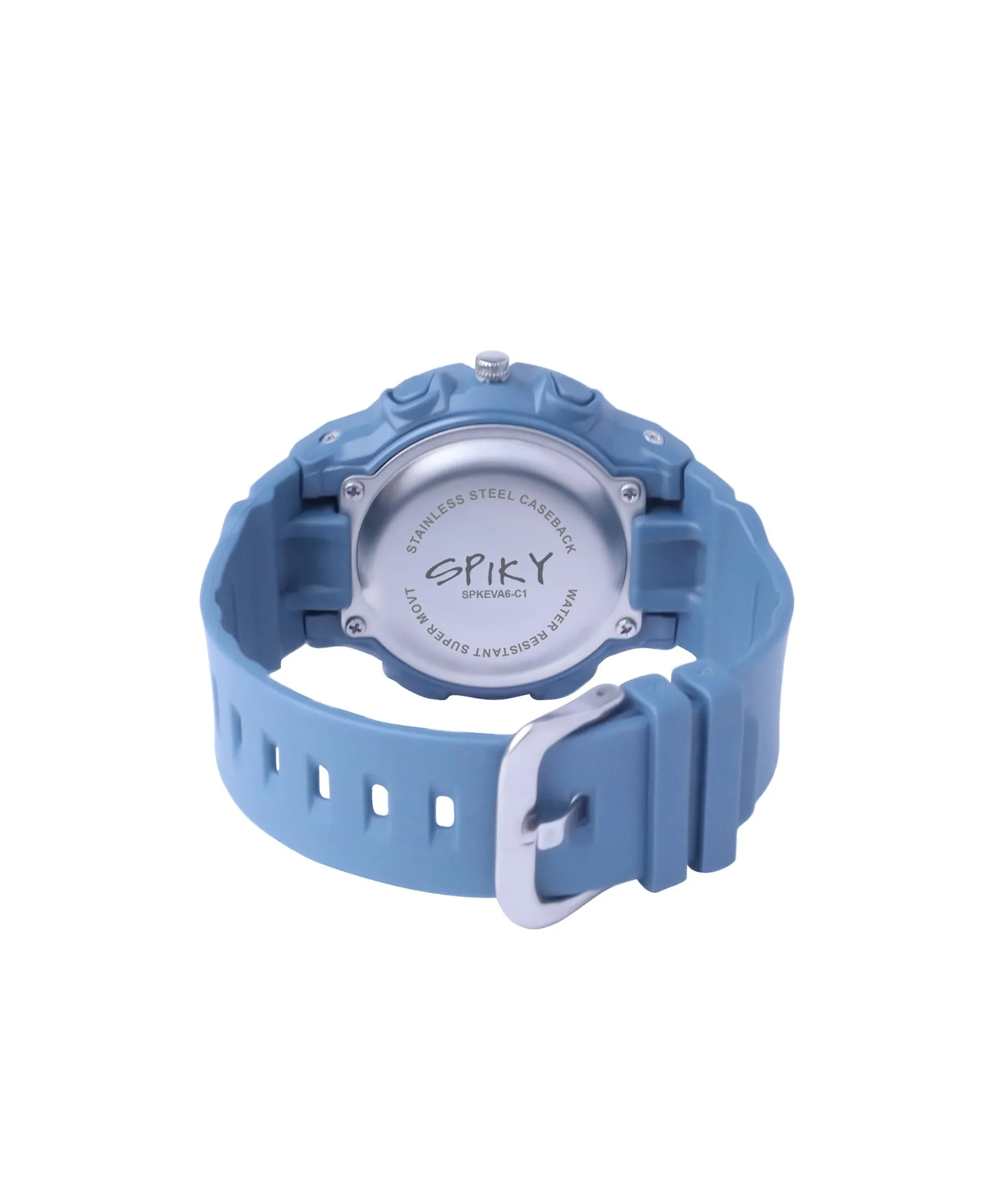 Spiky Analog & Digital Sporty Watch - Blue
