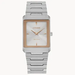 Stiletto Silver-Tone Dial Stainless Steel Bracelet Watch EG6016-58A