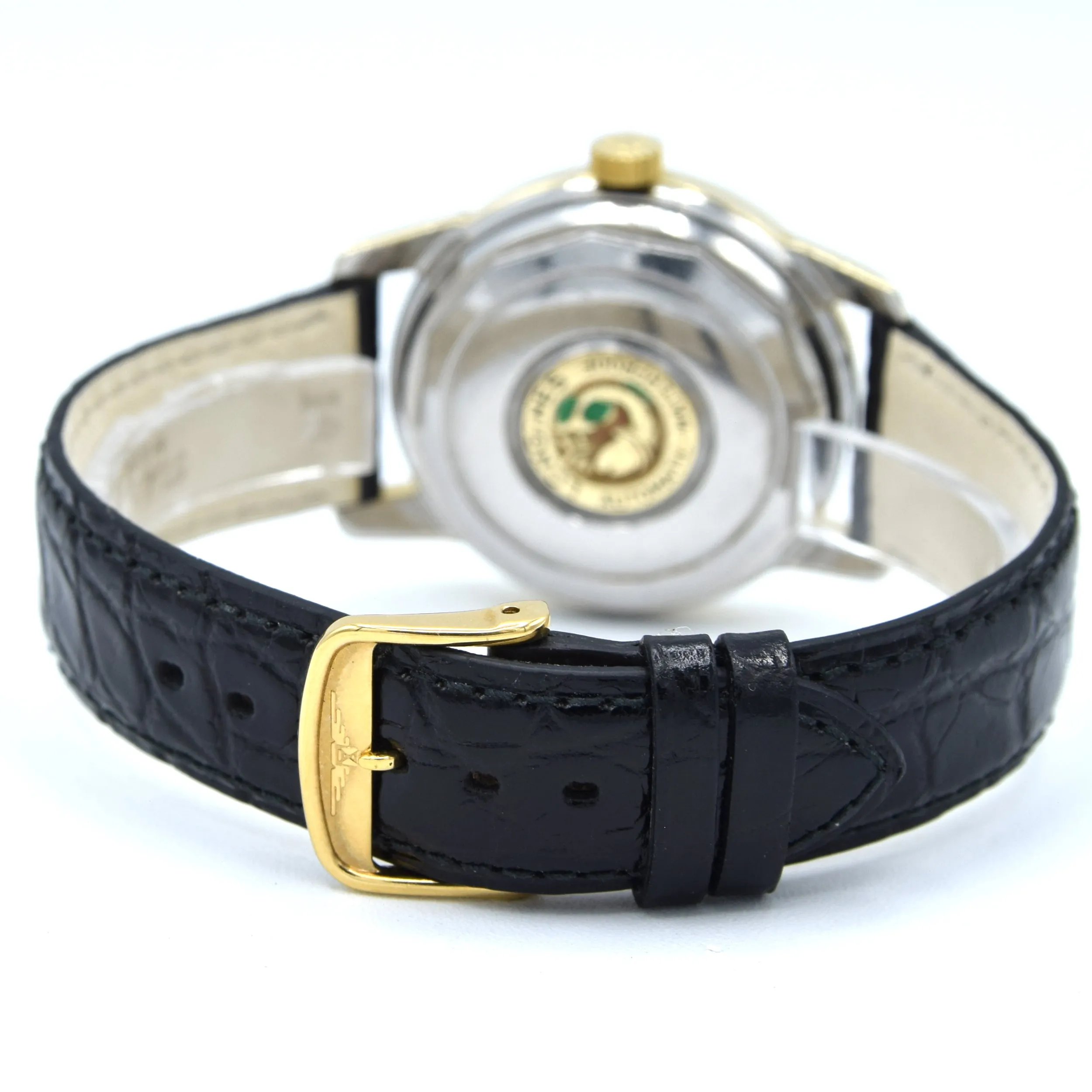 Stunning Gold capped Conquest Calendar Wristwatch Model 9007 - Dated 1959 with Original black dial