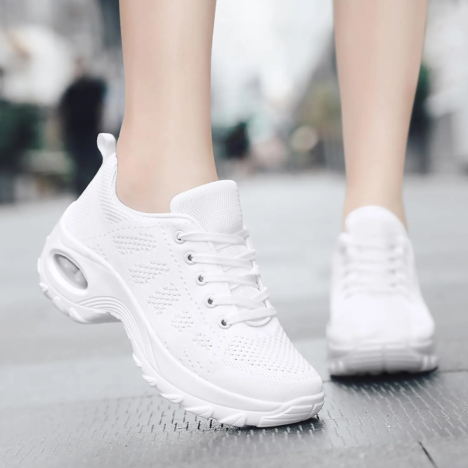 SWDZM Women's Dance Shoes,Breathable Fashion Sneakers,Split-Sole Dance Jazz Shoes,Mesh Outdoor Shoes 729