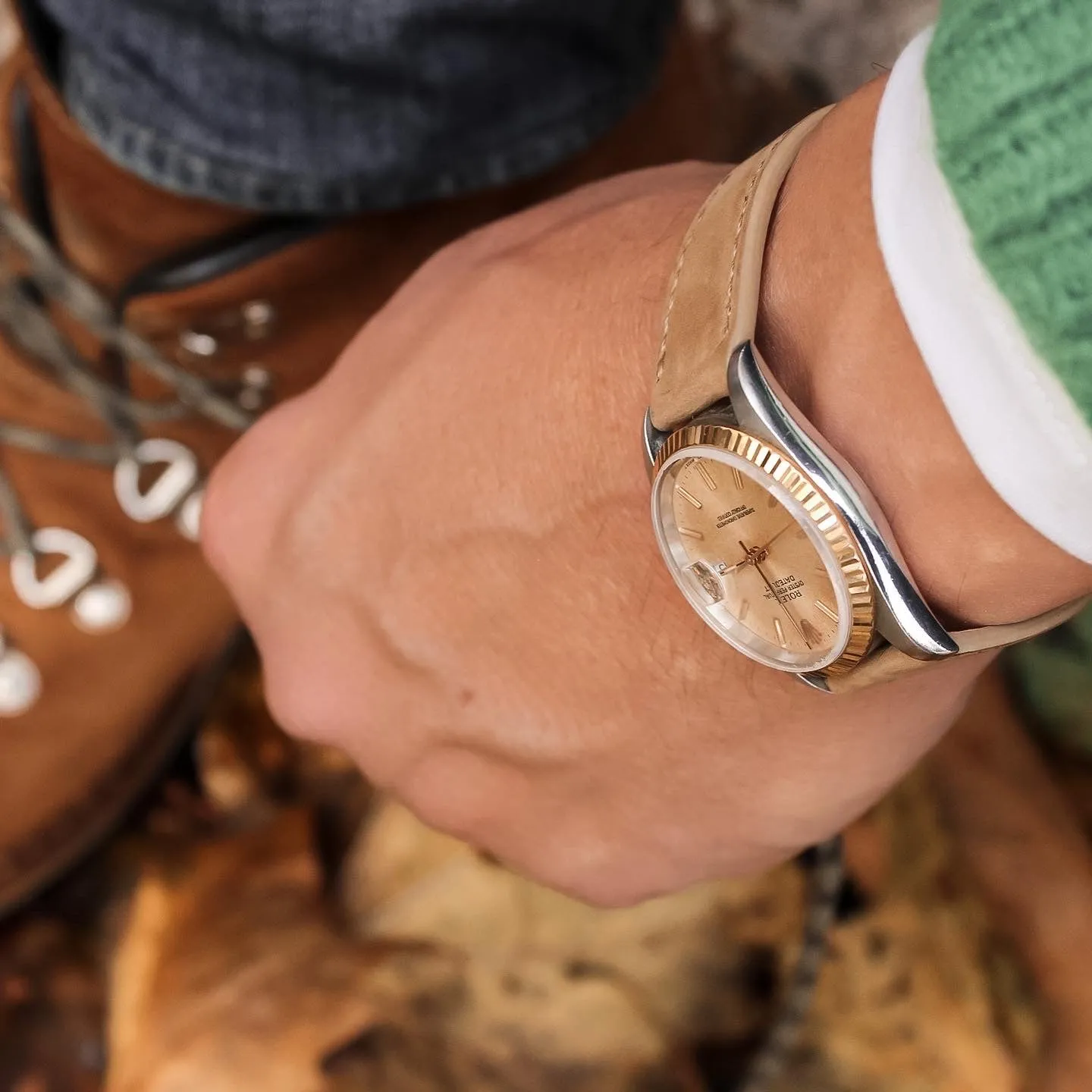 The Tod's Point Watch Strap in Sand