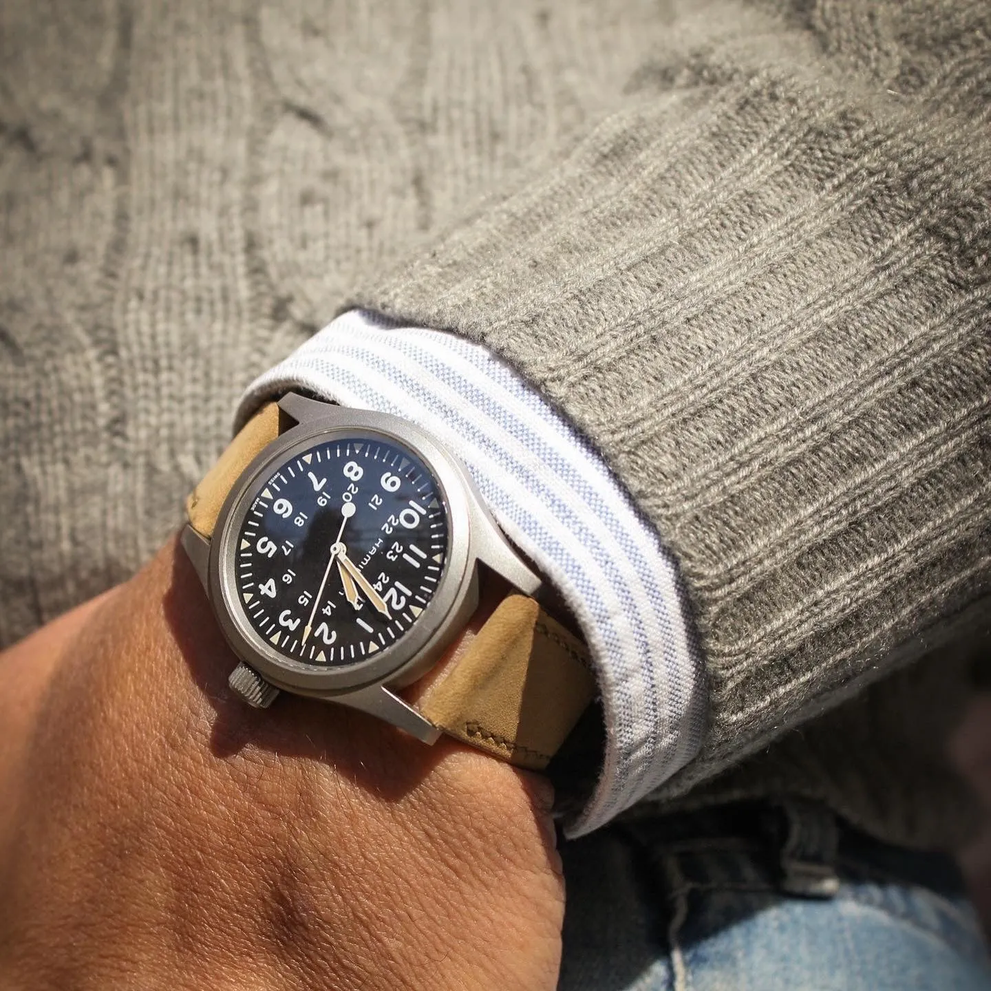 The Tod's Point Watch Strap in Sand