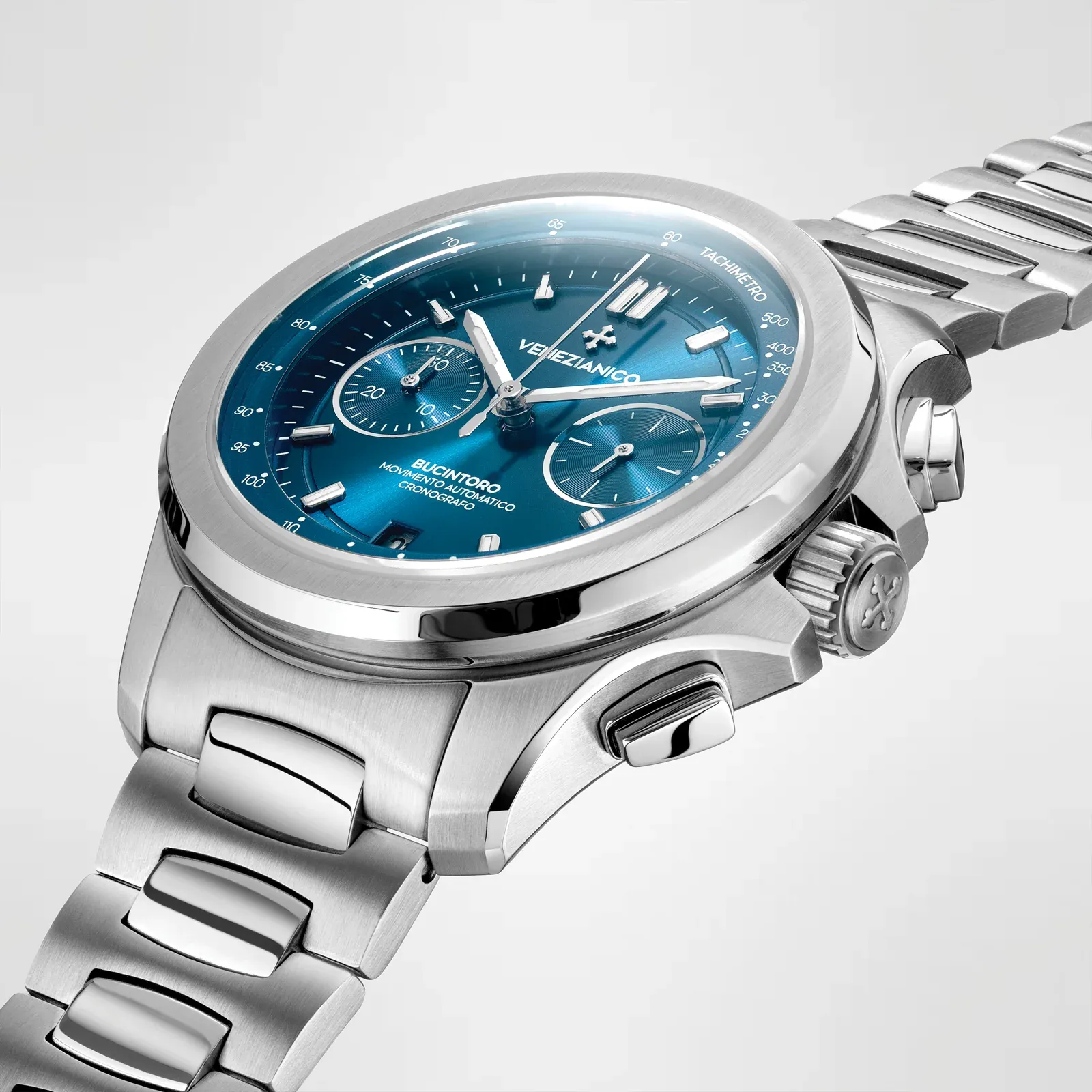 Venezianico Automatic Chronograph Watch Bucintoro 40mm Blue 8221501C