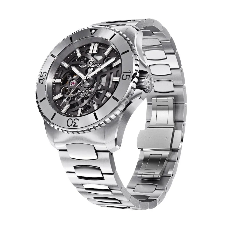 Venezianico Automatic Watch Nereide UltraLeggero Skeleton Canova Bracelet 3921503C