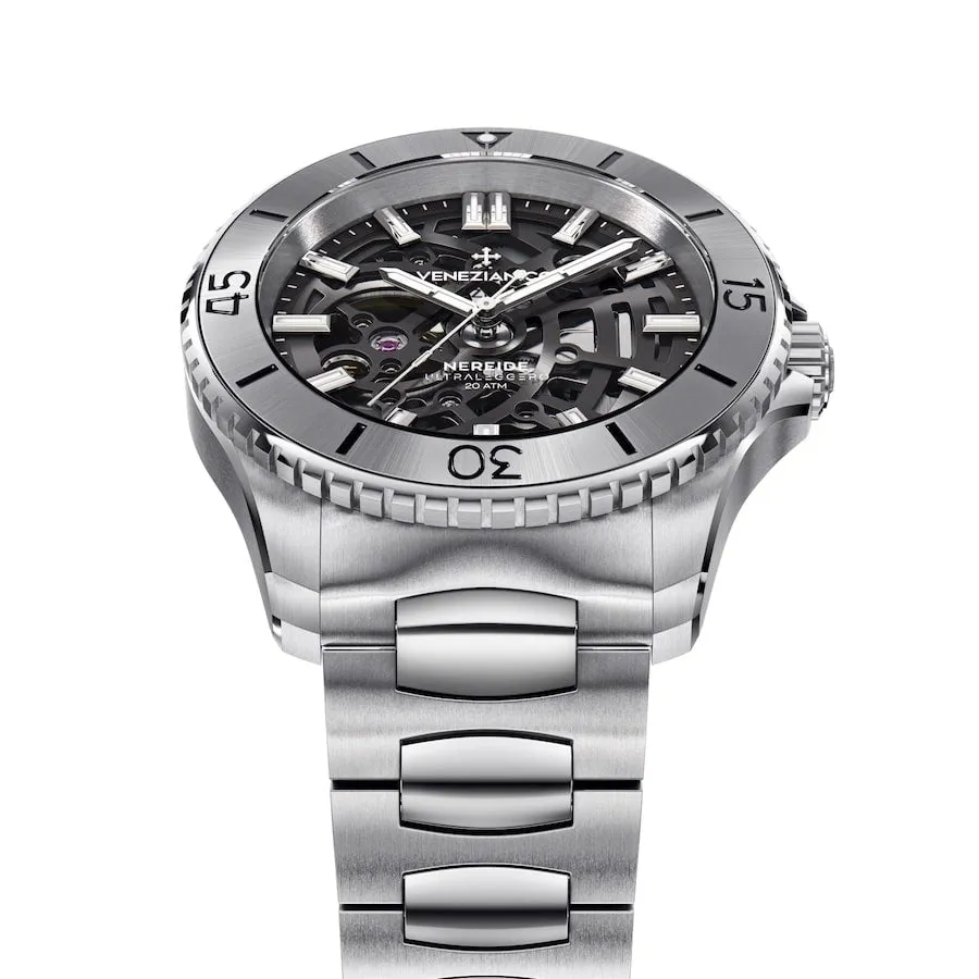 Venezianico Automatic Watch Nereide UltraLeggero Skeleton Canova Bracelet 3921503C