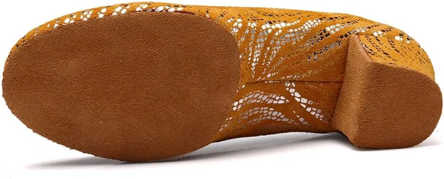 Women Latin Dance Shoes Ballroom Lace-up Practice Social Dance Modern Salsa Dancing Shoes