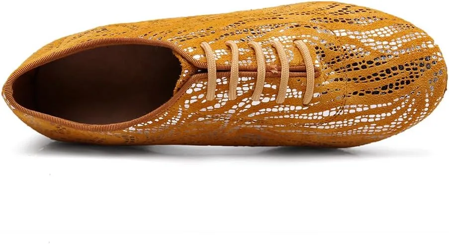Women Latin Dance Shoes Ballroom Lace-up Practice Social Dance Modern Salsa Dancing Shoes