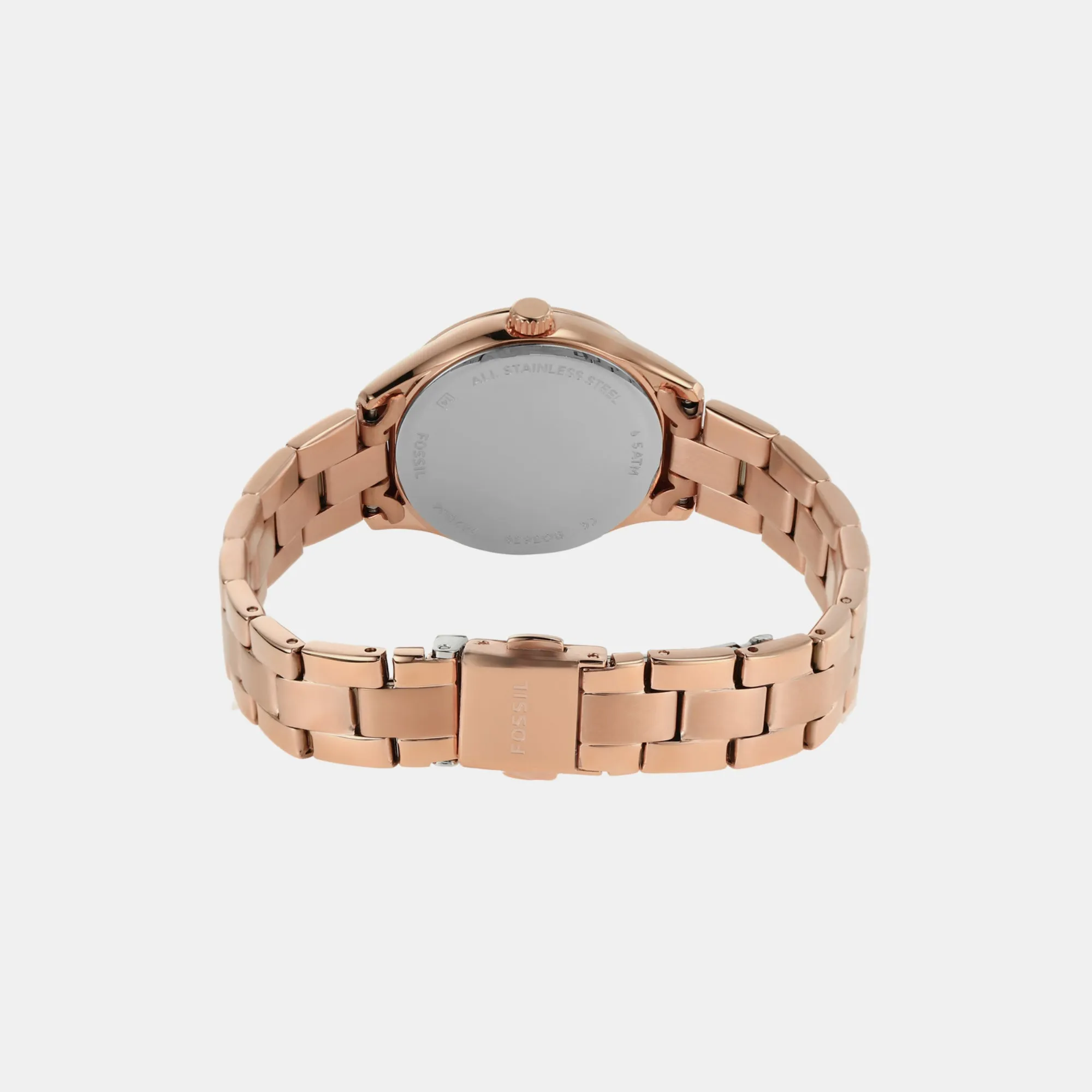 Women's Rose Gold Analog Stainless Steel Watch BQ3639