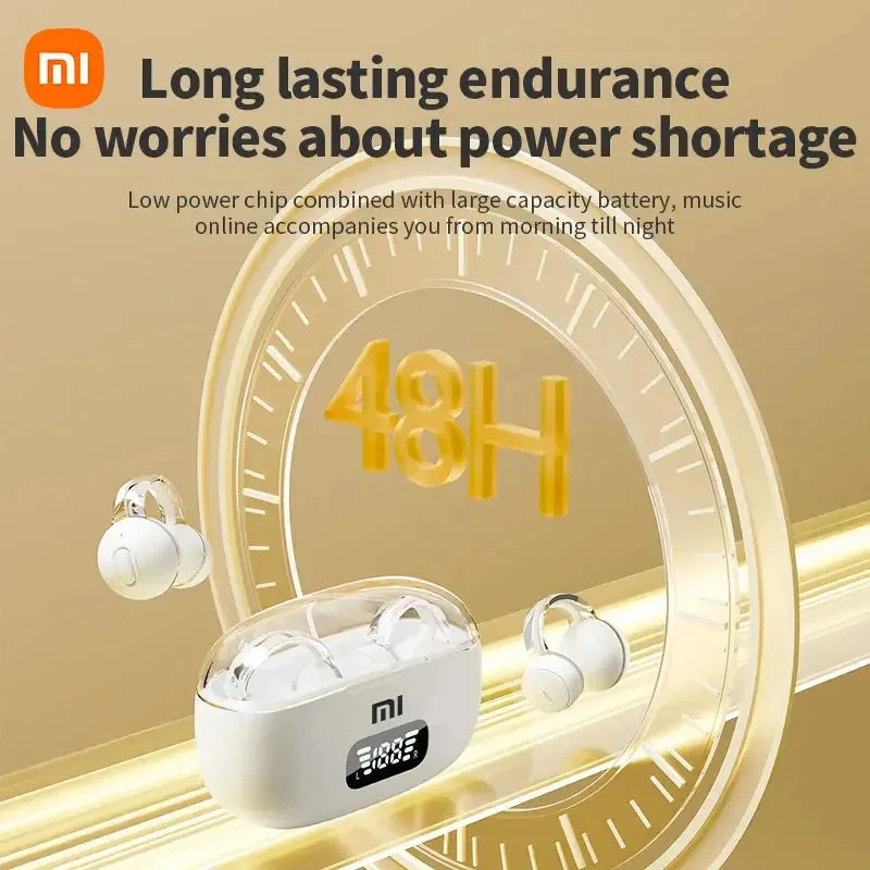 XIAOMI S39 Ear Clip ENC Headset Wireless Bluetooth5.4 Headphone LED Digital Display Sport Running Earphone For Android iOS